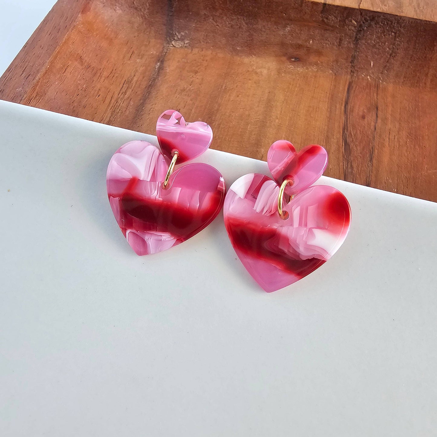 Darling Heart Earrings - Strawberry Fizz // Valentine's Day