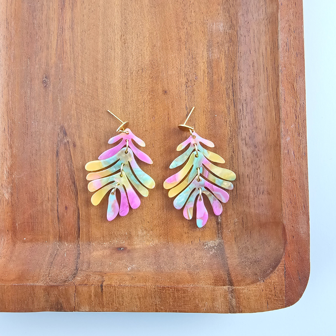 Petite Palm Earrings - Tropical Delight // Jewelry, Resort