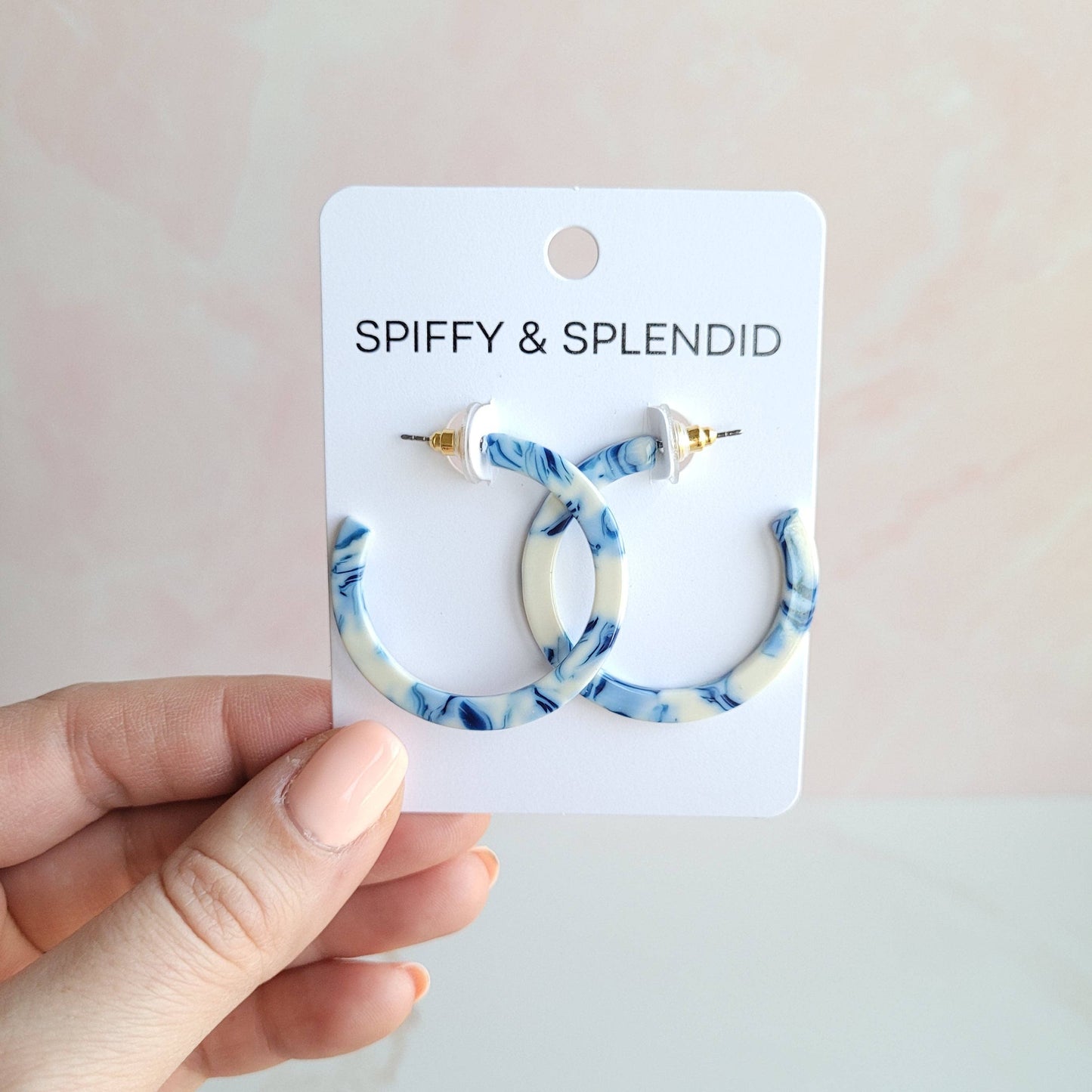 Camy Hoops - Greek Goddess Blue // Jewelry, Earrings, Gift