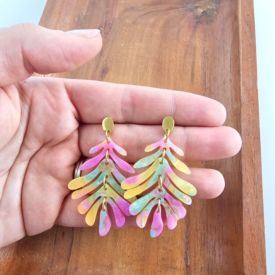 Petite Palm Earrings - Tropical Delight // Jewelry, Resort