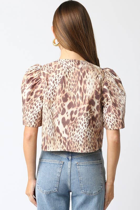 Virginia Shirt: Leopard / S