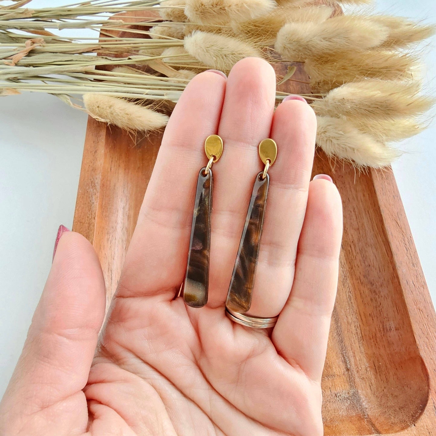 Blair Earrings - Coffee Shimmer // Jewelry, Fall