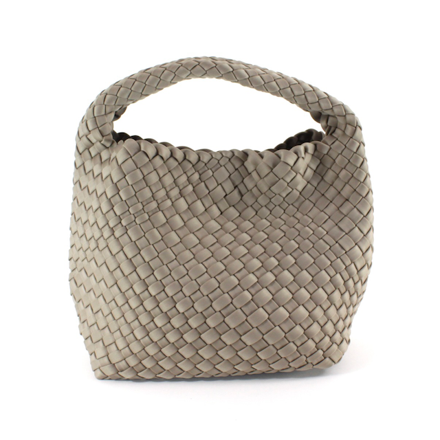 P23093 Small Nylon Woven Hobo Crossbody Bag w/Cosmetic Pouch: 07 Clay