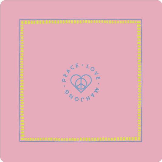 Mats: Light Pink with Chartreuse & French Blue