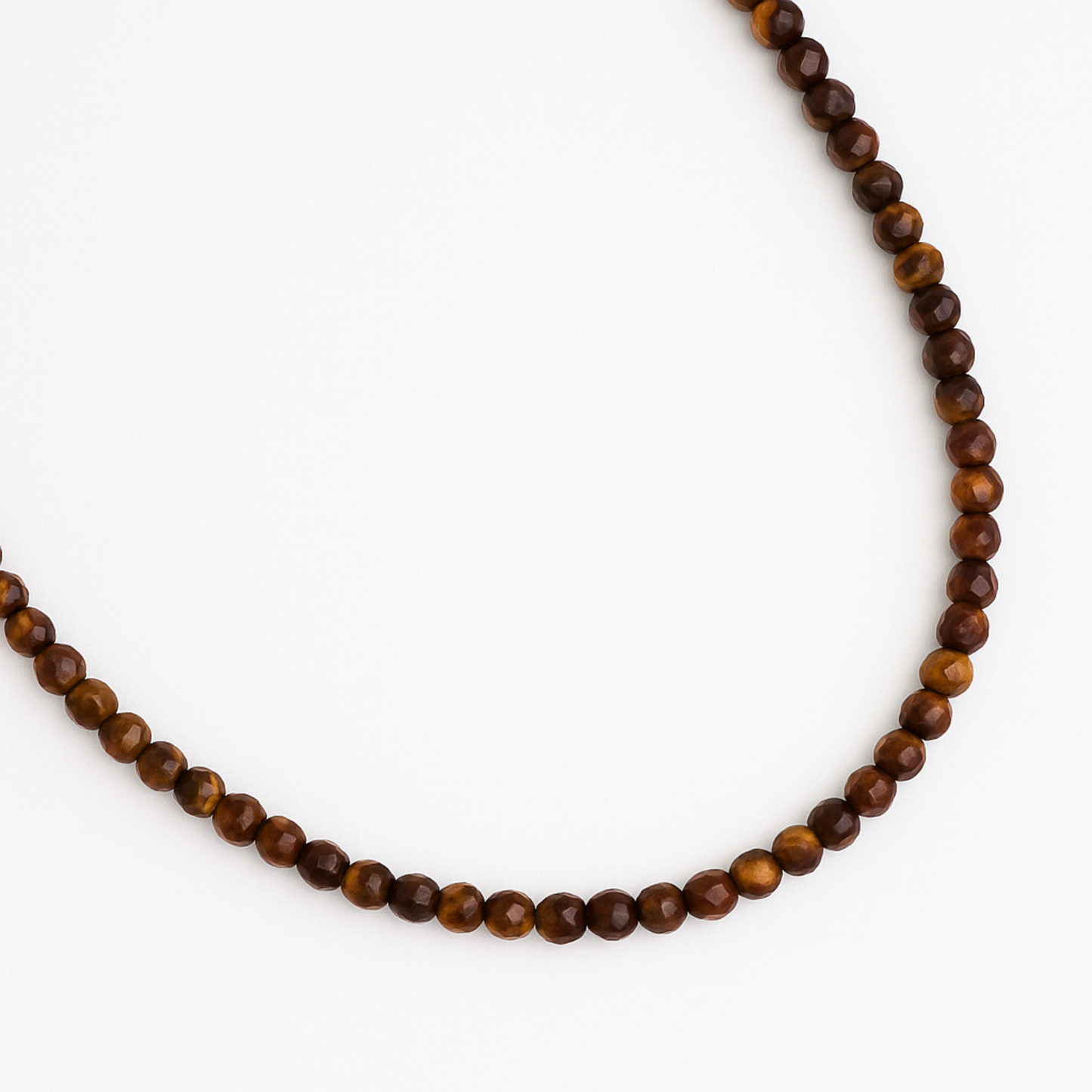Natural Stone Beads Single Strand Necklace: Lapis Blue