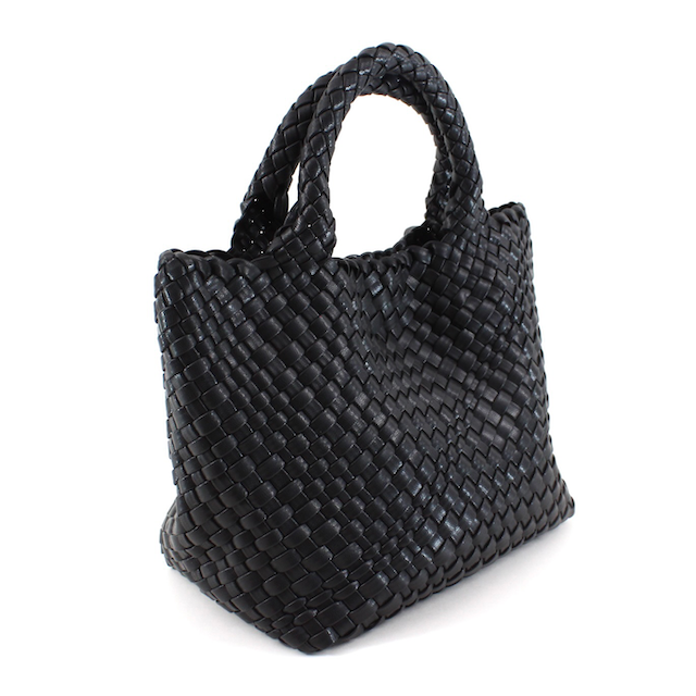 P24013 Medium Woven Tote Crossbody Bag w/Cosmetic Pouch: 12 S Blue