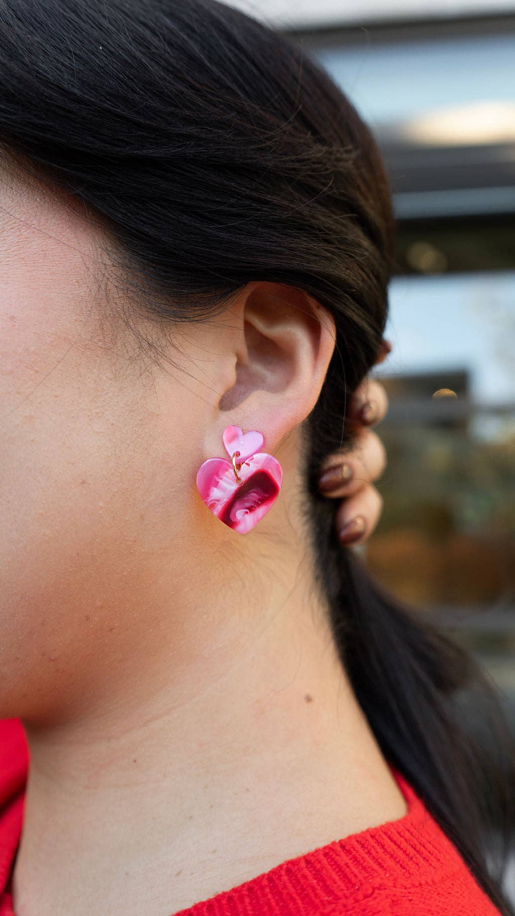 Darling Heart Earrings - Strawberry Fizz // Valentine's Day
