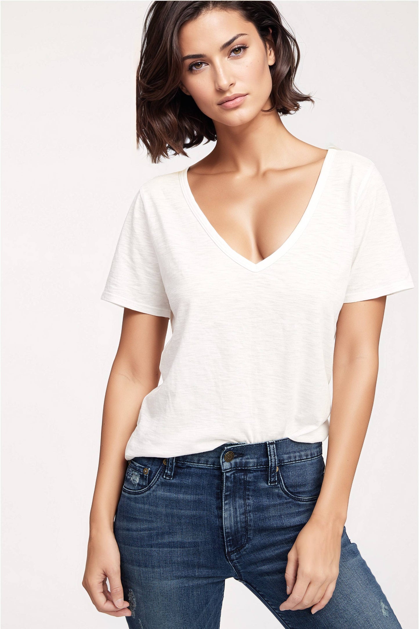 Waterford Tee (Soft White): Soft White / Large