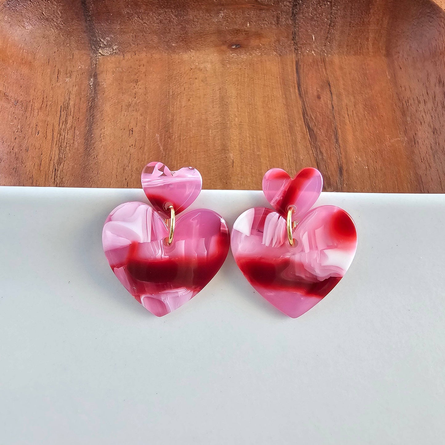 Darling Heart Earrings - Strawberry Fizz // Valentine's Day