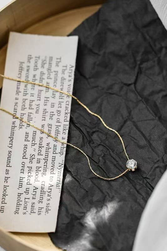 18K STAINLESS STEEL TARNISH FREE CLASSIC NECKLACE | 40NK385: GOLD