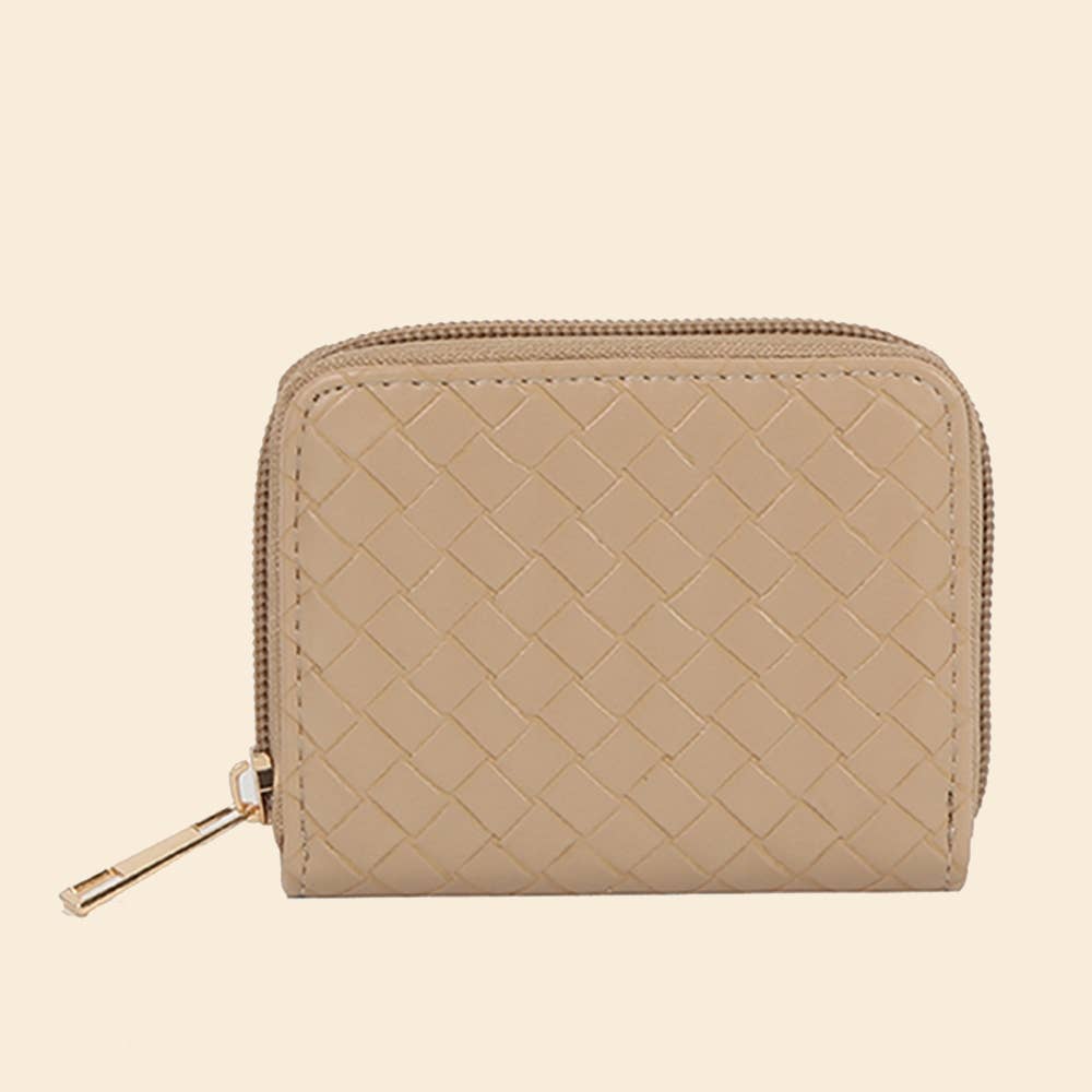 Woven Zip Around Wallet: BR