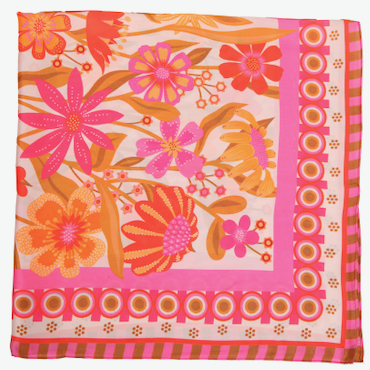 S26075 100% Polyester Lightweight Square Scarf: 03 GRN