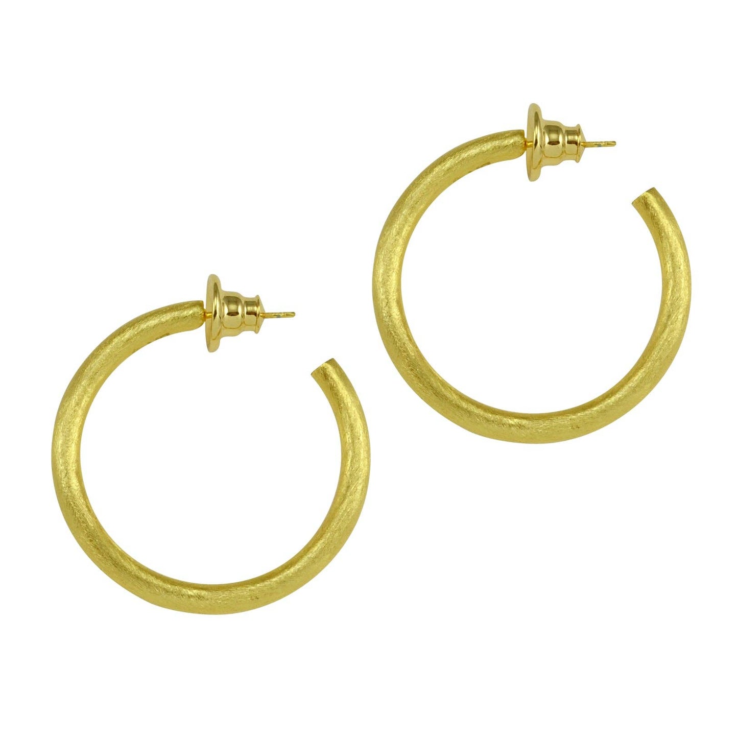 ST. TROPEZ HOOP EARRINGS: Silver