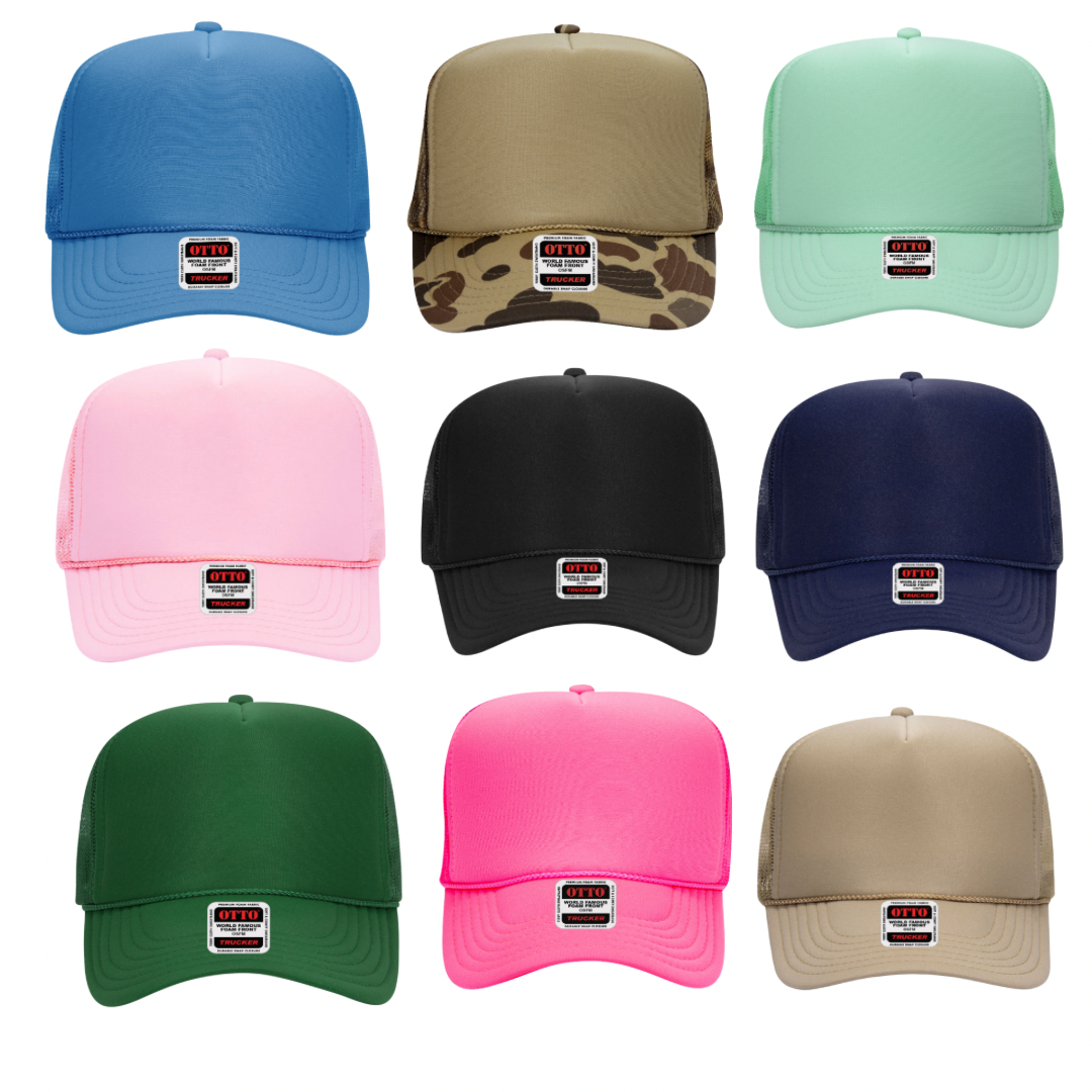 LOCAL Oyster Shell Trucker Hat: Light Blue