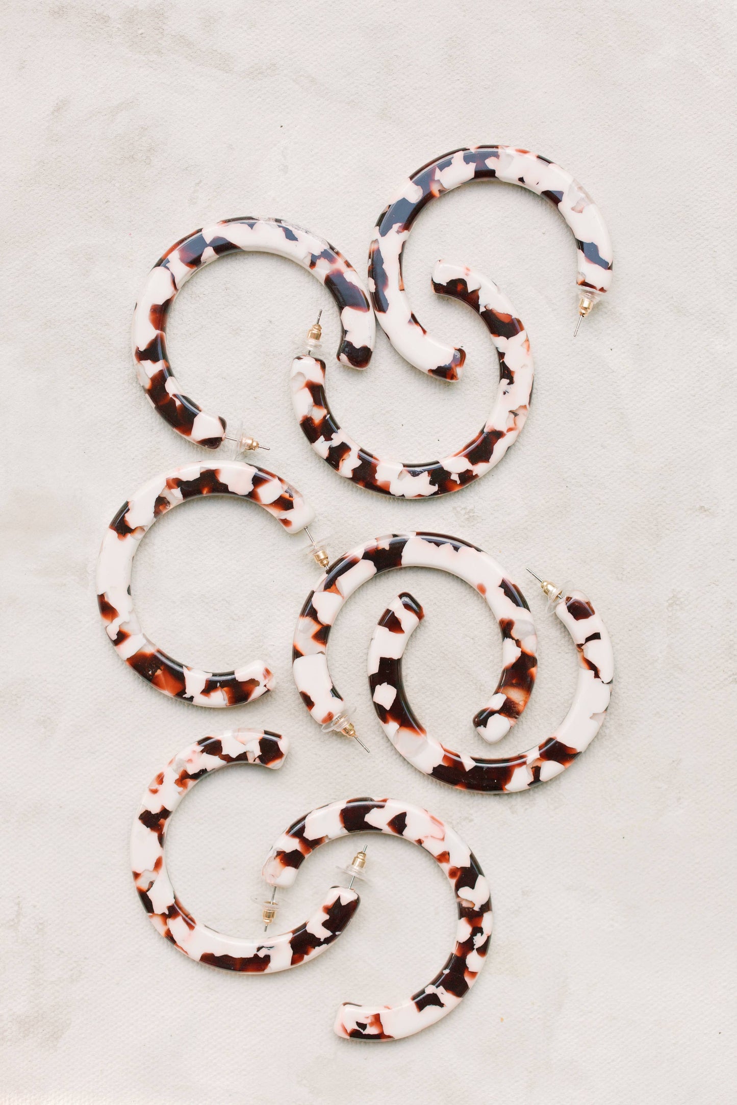 2" Cocoa Hoop Statement Earrings