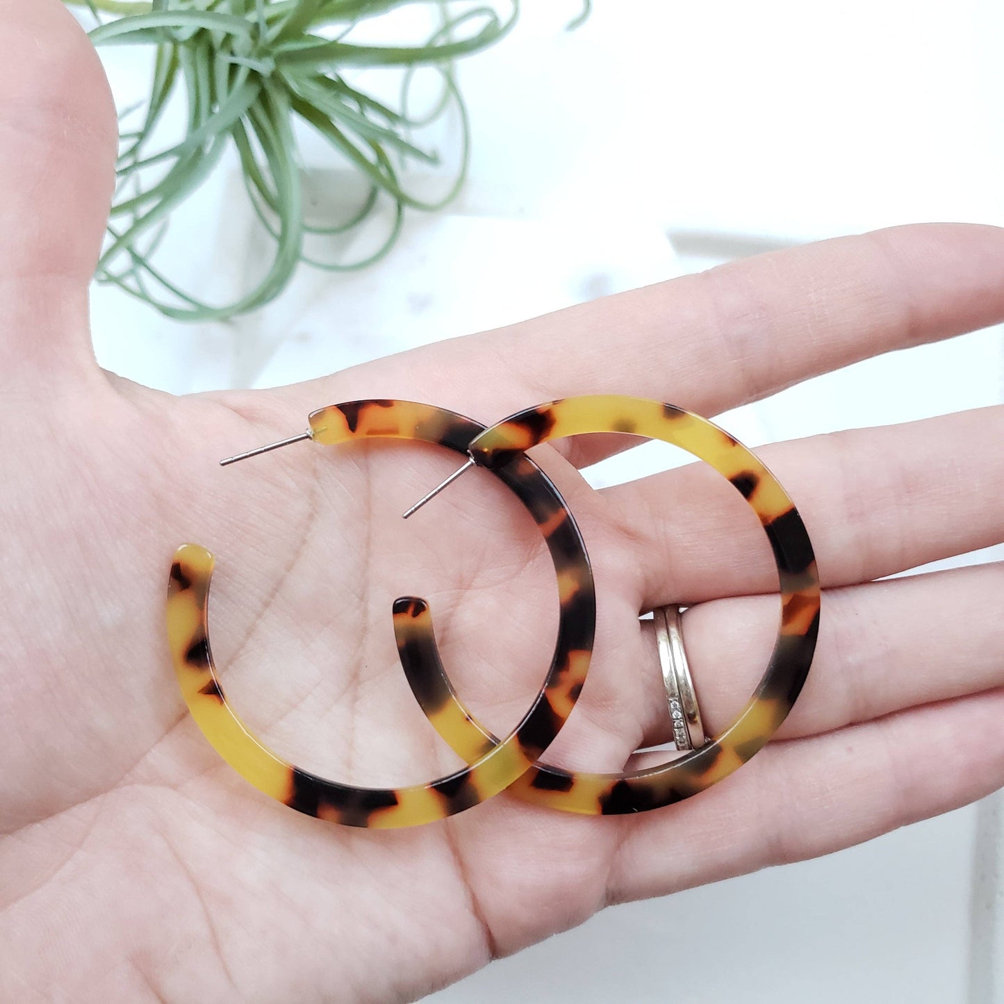 Cameron Hoops - Tortoise // Jewelry, Earrings, Fall