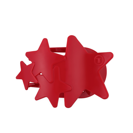 Flat Hair Clip | Large | Red Shooting Star