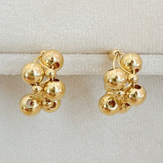 Woven Bubble Hoop Earrings