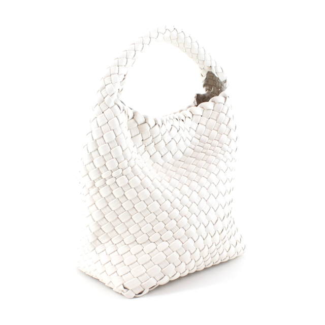 P24015 Medium Woven Hobo Crossbody Bag w/Cosmetic Pouch: 10 S Blue