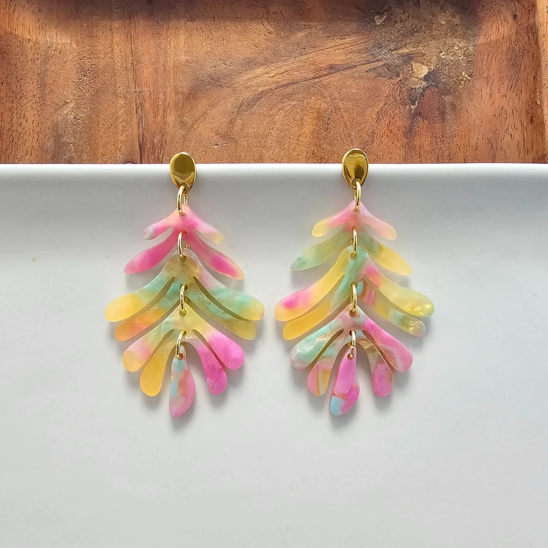 Petite Palm Earrings - Tropical Delight // Jewelry, Resort