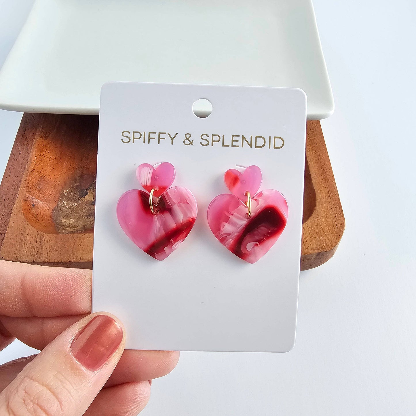 Darling Heart Earrings - Strawberry Fizz // Valentine's Day