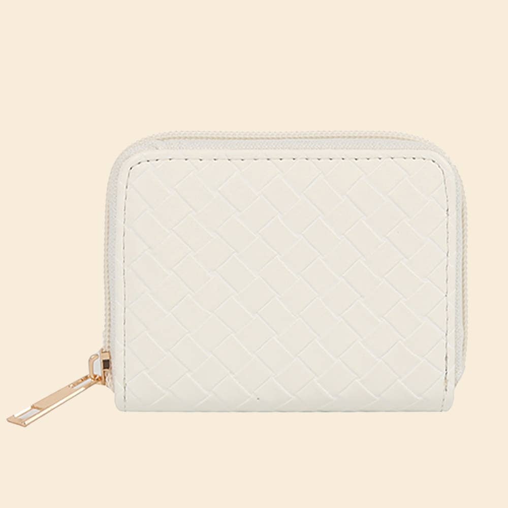 Woven Zip Around Wallet: SG