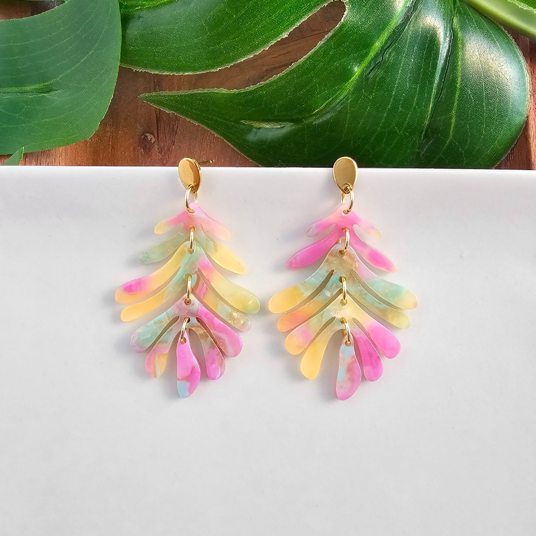 Petite Palm Earrings - Tropical Delight // Jewelry, Resort