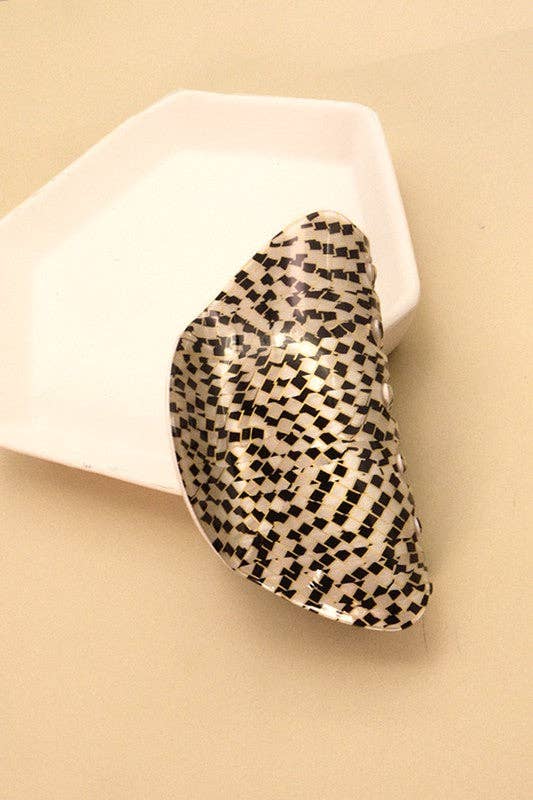 SHINY OVAL HAIR CLAW CLIPS | 40H461: A