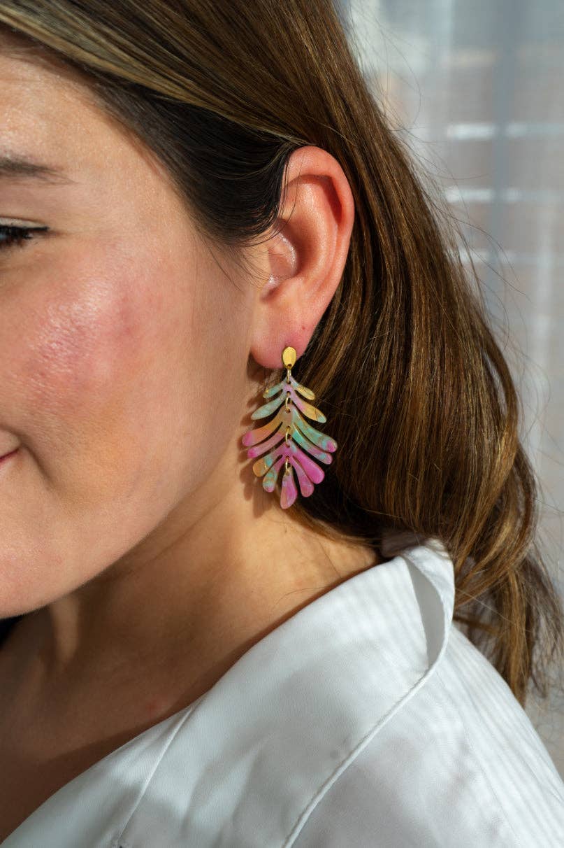 Petite Palm Earrings - Tropical Delight // Jewelry, Resort