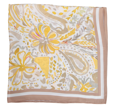 S26080 100% Polyester Lightweight Square Scarf: 02 PNK