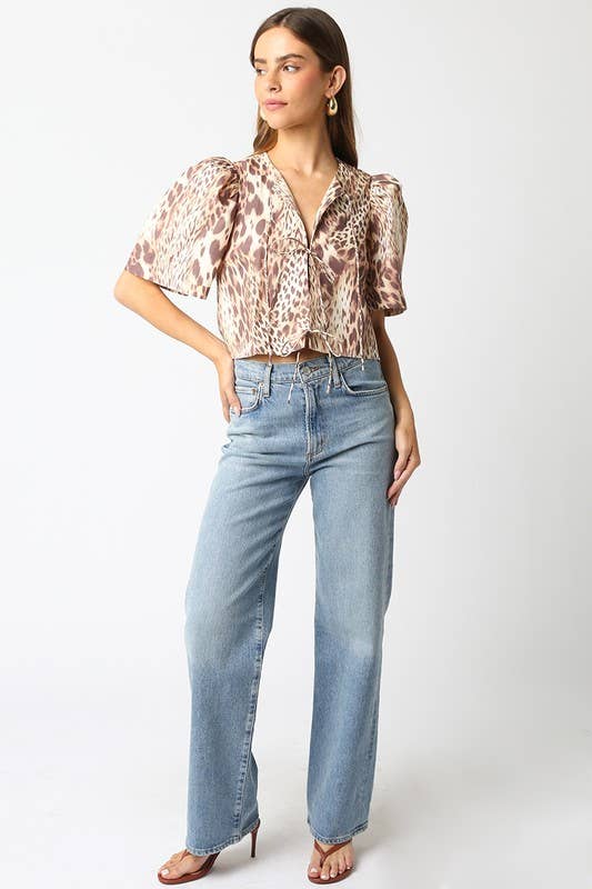 Virginia Shirt: Leopard / M