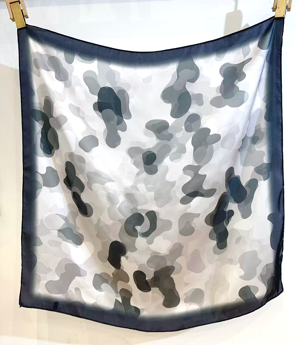 S26050 Mirage Satin-Like Polyester Square Scarf: 04 Fuchsia
