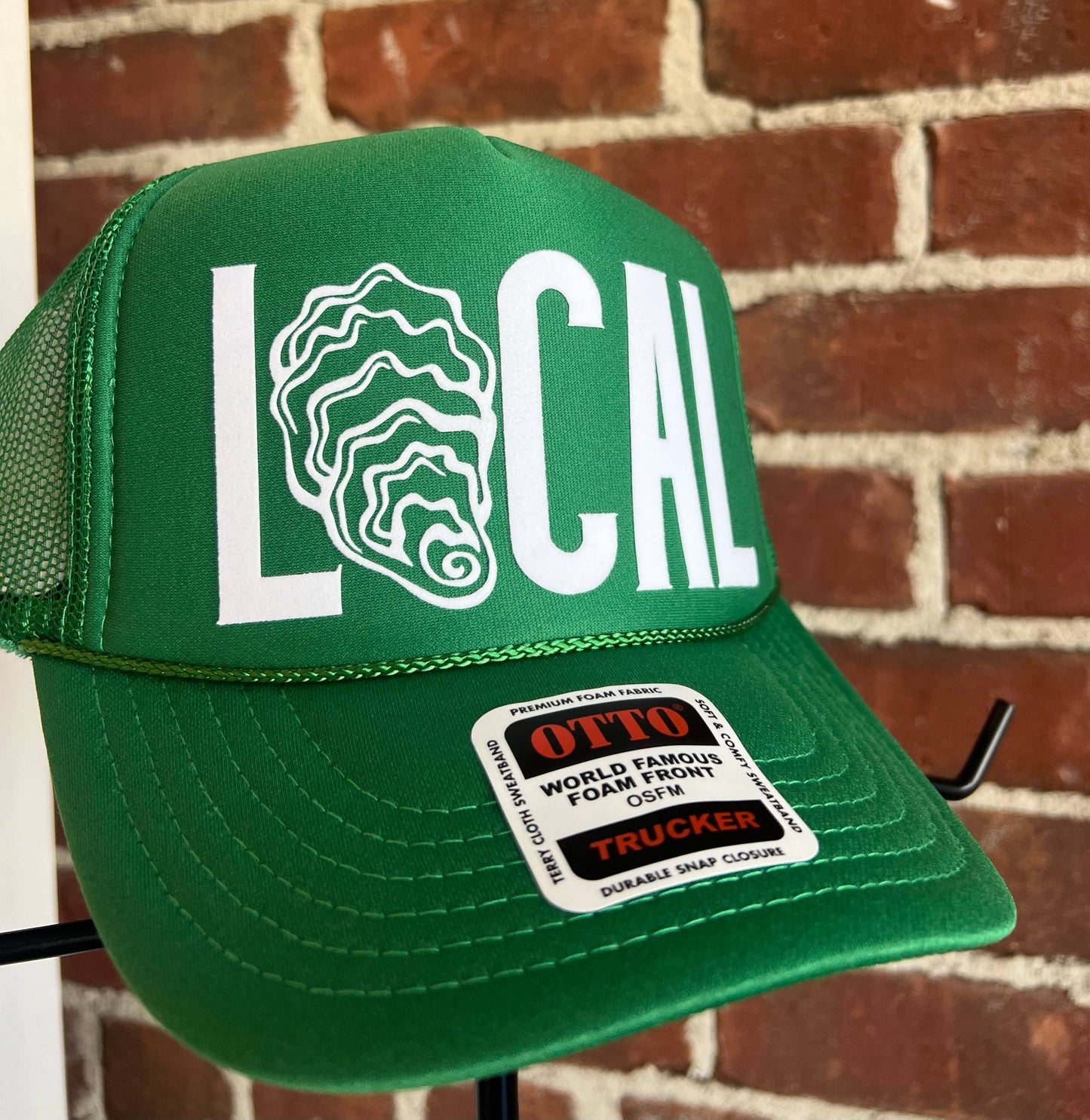 LOCAL Oyster Shell Trucker Hat: Light Blue