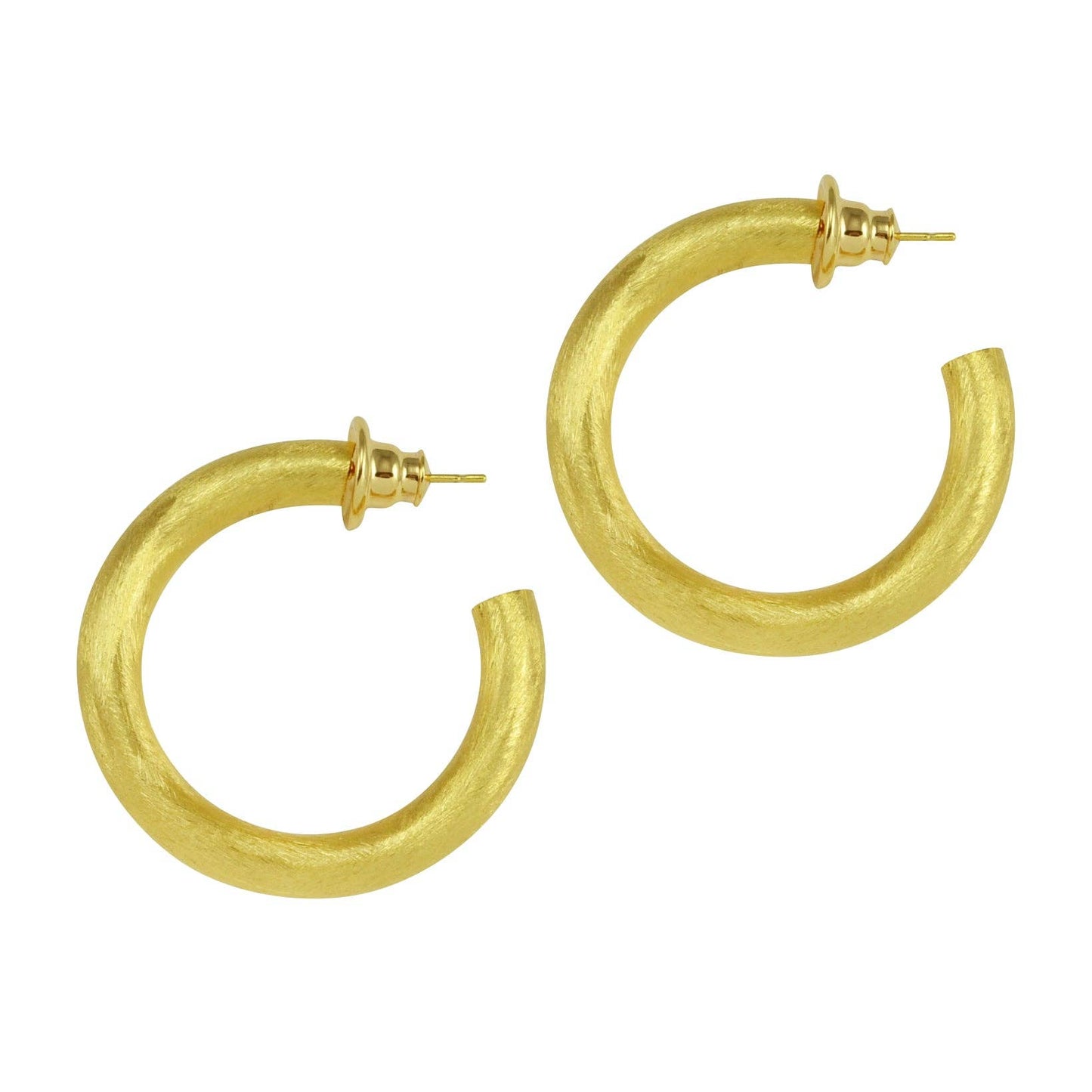 LAURENCE HOOP EARRINGS: Gold