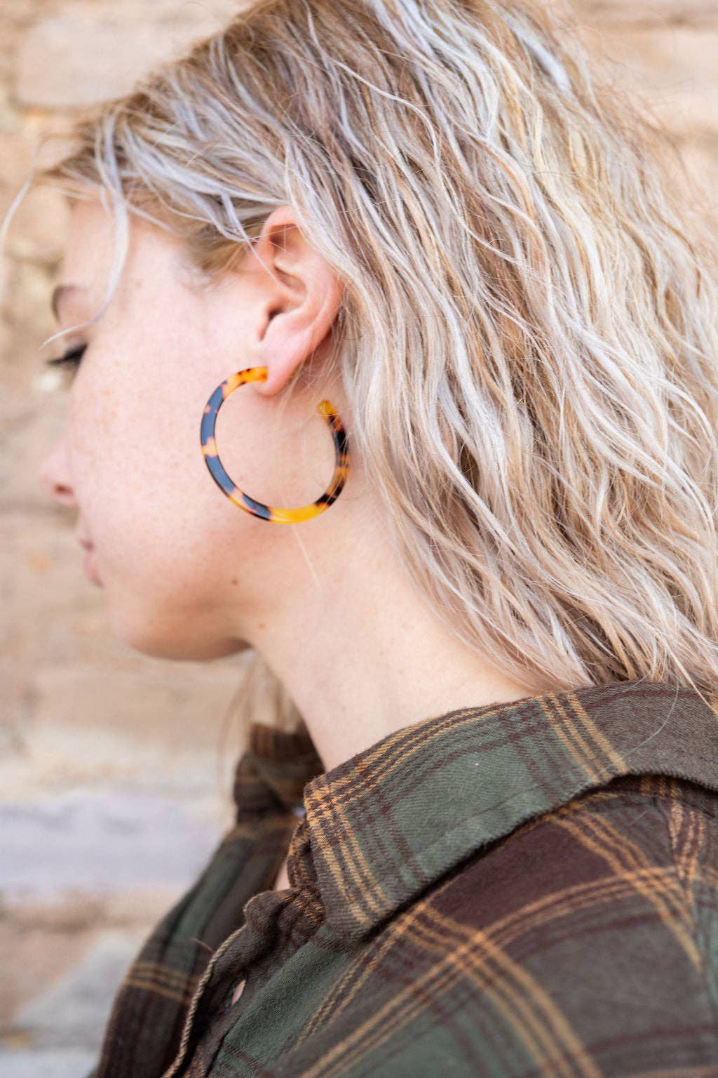 Cameron Hoops - Tortoise // Jewelry, Earrings, Fall