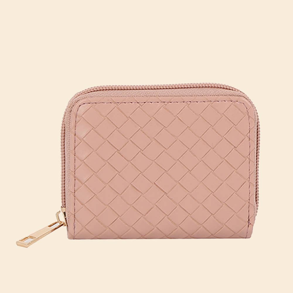 Woven Zip Around Wallet: BR