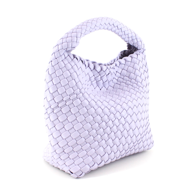 P24015 Medium Woven Hobo Crossbody Bag w/Cosmetic Pouch: 10 S Blue