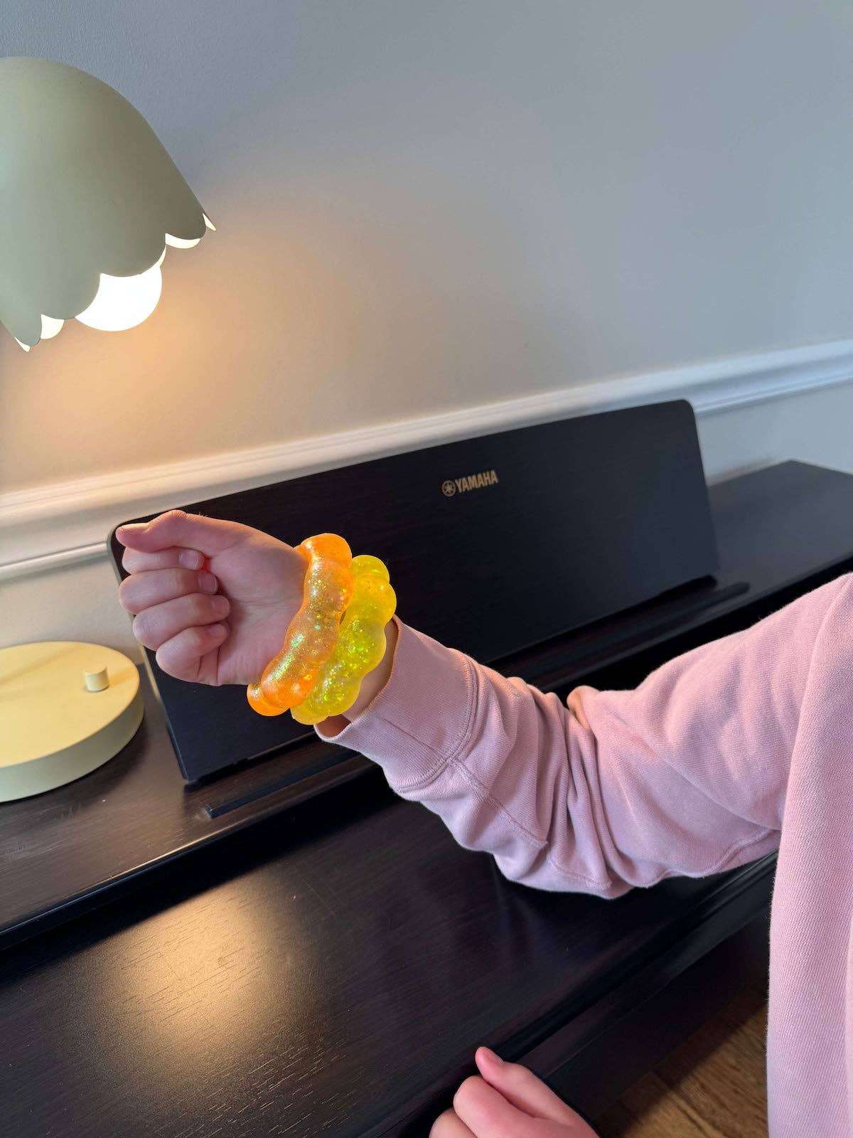 Feelzies™ Air Soft Squishy Bracelet: Bubblegum Glow