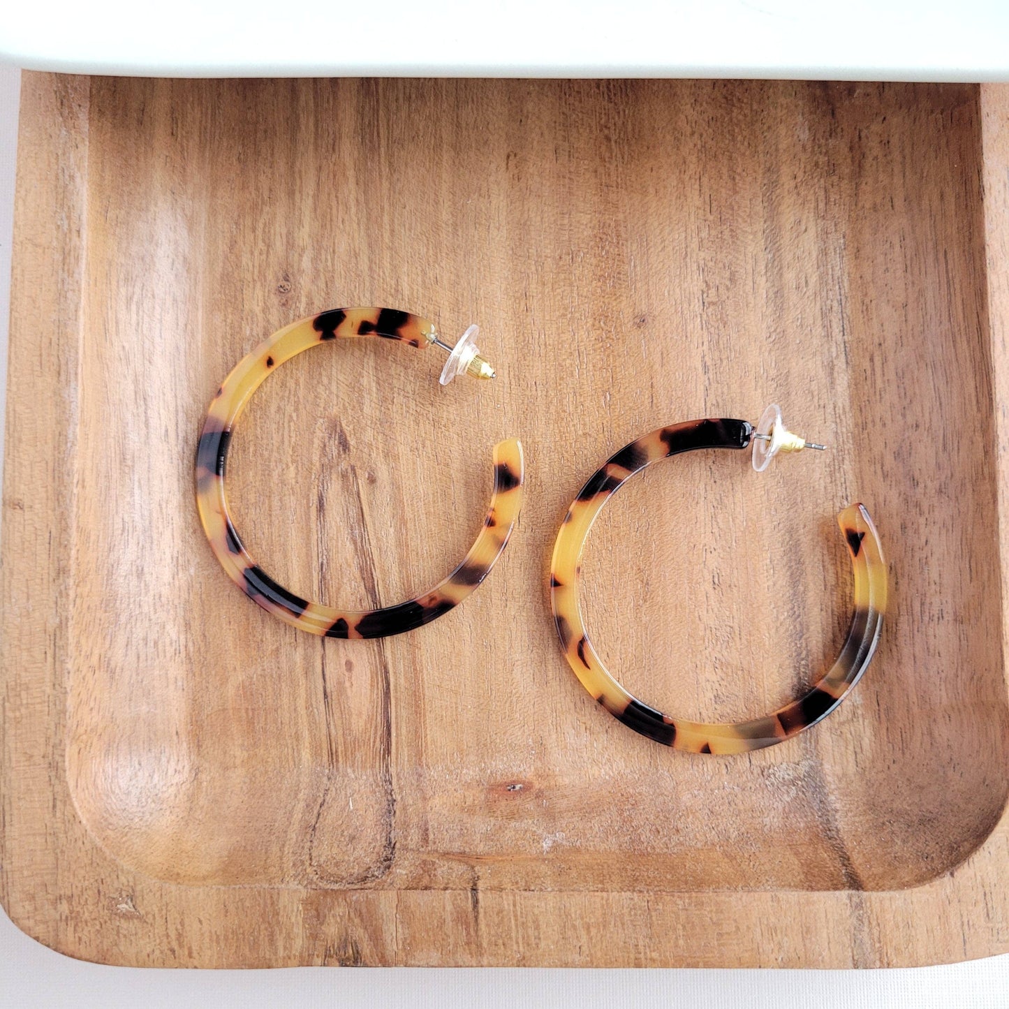 Cameron Hoops - Tortoise // Jewelry, Earrings, Fall