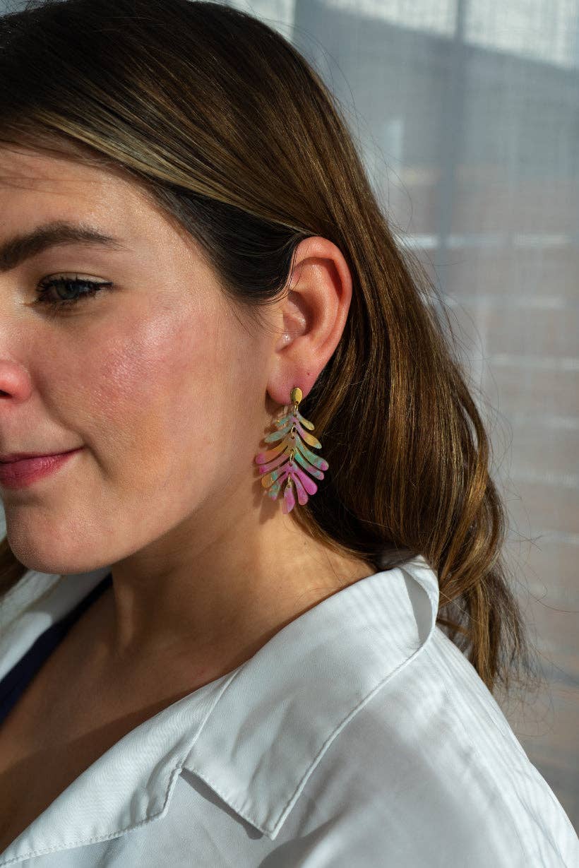 Petite Palm Earrings - Tropical Delight // Jewelry, Resort