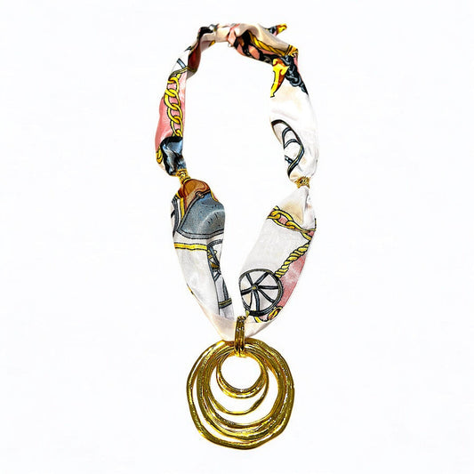 Coming Full Circle Scarf Necklace